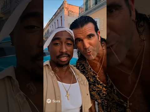 2Pac In Cuba With Legends‼️ #2pac #tupac #michaeljackson #Cuba #wwe #ai #hiphop