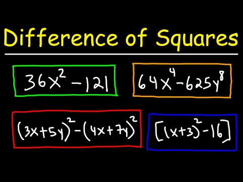 Factoring Difference of Squares in Algebra