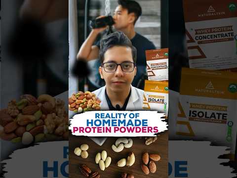 How to make Protein powder at Home ? | Dt.Bhawesh | #diettubeindia #dietitian #wheyprotein #shorts