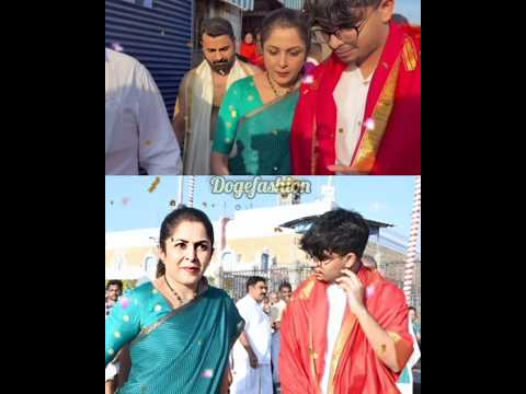 Actress Ramya Krishnan & her son visit tirupati ezhumazhaiyan temple #ramyakrishnan #shortsviral