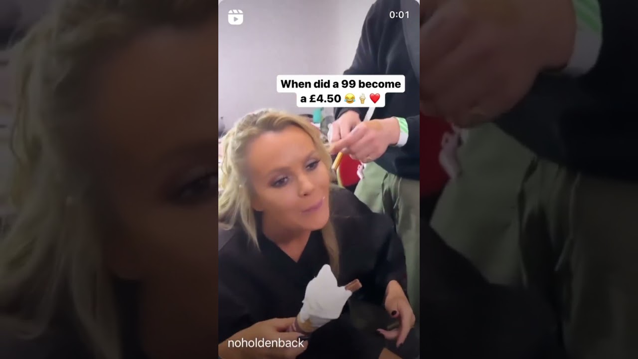 Amanda Holden's Sweet Ice Cream Moment π¦