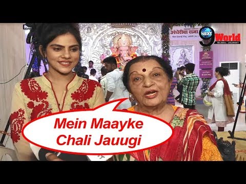 Kahani Ghar Ghar Ki Star Lily Patel Interview| TV actress at the Andheri Cha Raja Temple