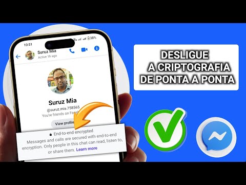 Como desativar a criptografia de ponta a ponta no Messenger?