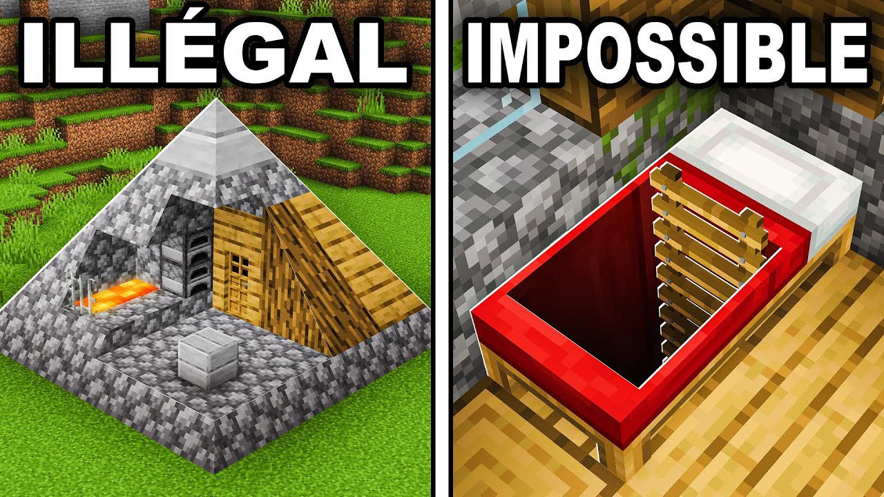5 BASES ILLĂGALES que TU PEUX FAIRE sur Minecraft !