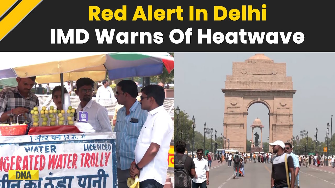 Delhi Faces Extreme Heatwave: IMD Issues Red Alert as Temperatures Hit 45°C ☀️