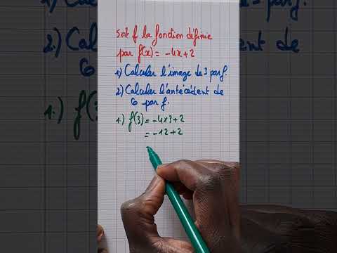 Calculer une image et un antécédent par la fonction f