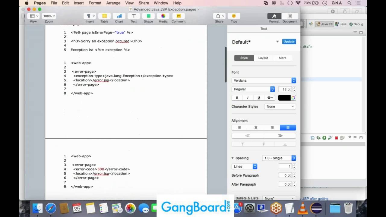 J2EE Online Training with Sample Projects | GangBoard