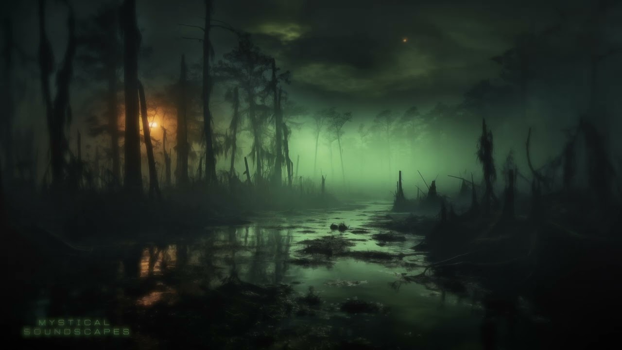 Ghostly Whispers in Foggy Marshlands 🌫️ | 5H Horror Ambience