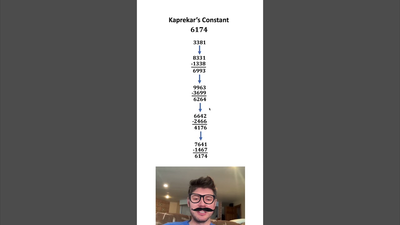 Kaprekar's Constant: A Fascinating Number 🔢