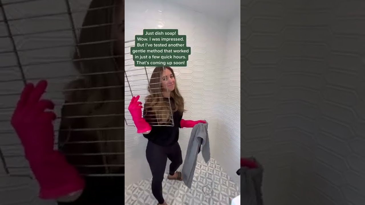 Simple Hack to Clean Oven Racks 🧽