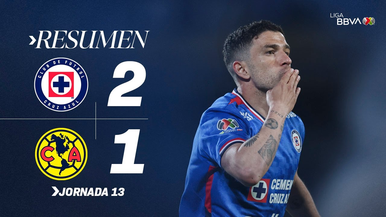 ¡Cruz Azul vence 2-1 a América en el Clásico Joven! 🚂💥 Resumen y goles del emocionante partido Apertura 2025