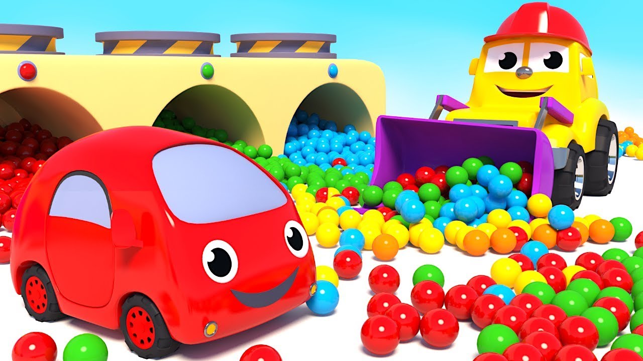 The Colors Song - Learn Colors with Friends on Wheels and Little Cars