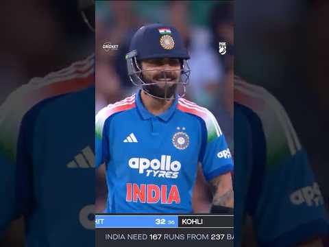 Crowd goes wild as Kohli scores a single