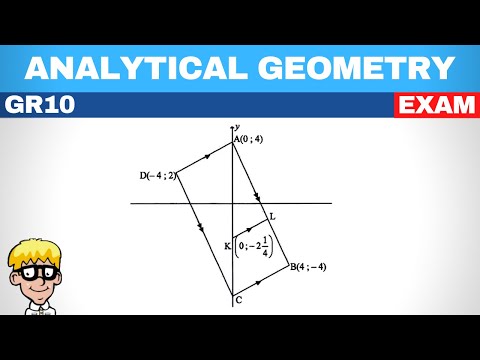 Grade 10 Analytical Geometry Exam Question