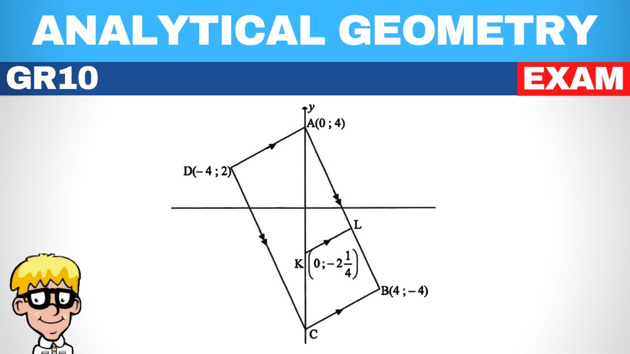 Grade 10 Analytical Geometry Exam Question