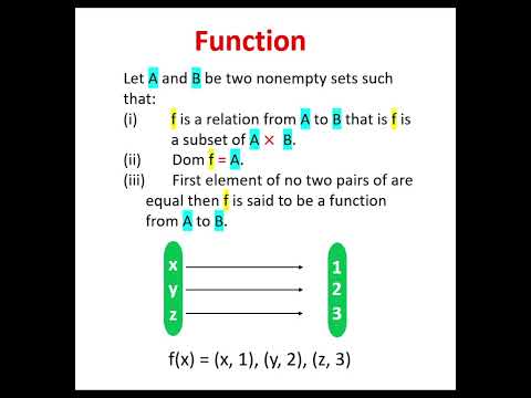 Function | Definition of function | define function | simple definition of function