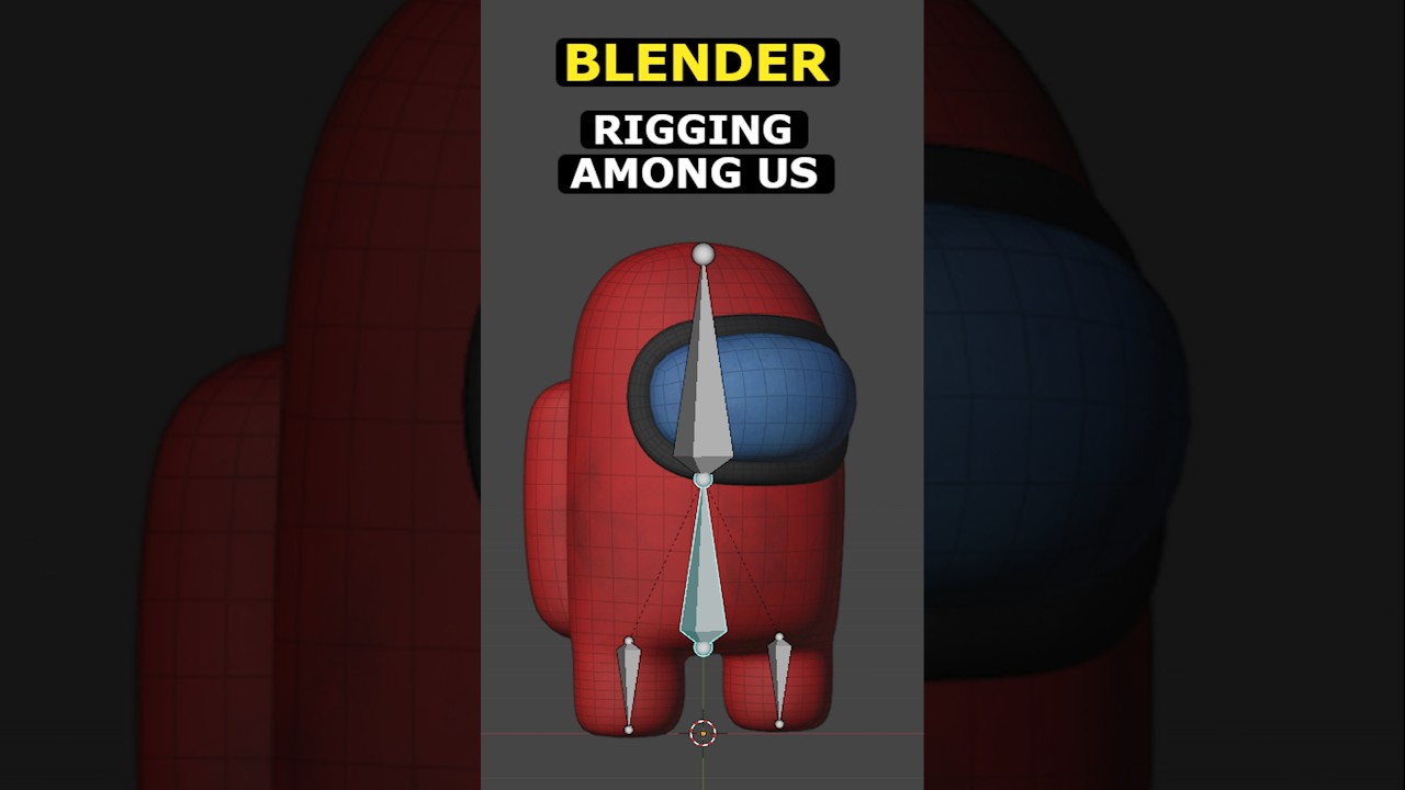 Easy Among Us Rigging in Blender 🎮