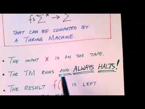 Lecture 43/65: Computable Functions