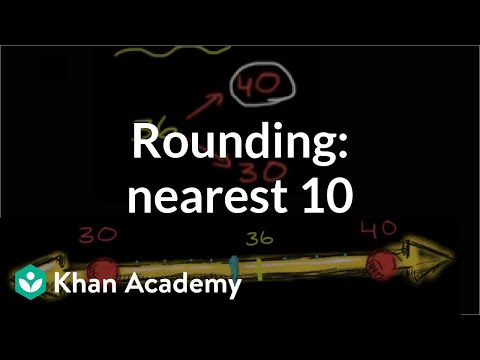 Rounding to the nearest 10 | 3rd grade | Khan Academy