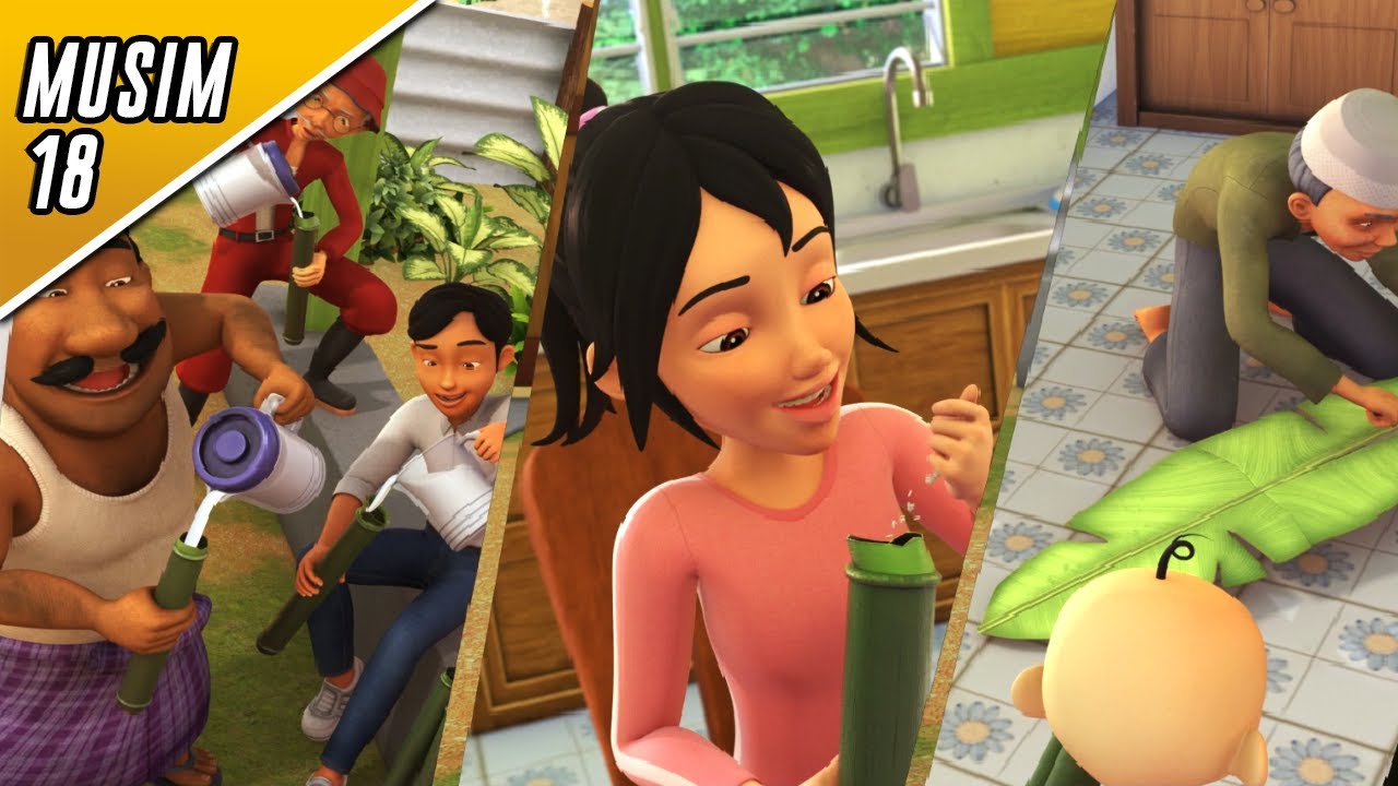 Upin & Ipin Musim 18 Full Movie - Lemang Raya | Upin Ipin Terbaru 2024