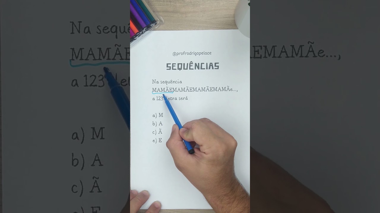 Desafio Matemático: Identifique a 123ª Letra na Sequência MAMÃEMAMÃEMAMÃE