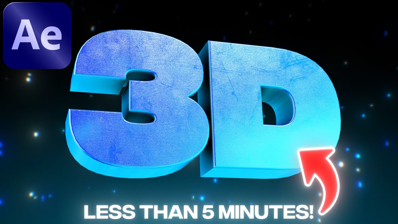 Create Stunning 3D Text in After Effects Without Plugins 🎨