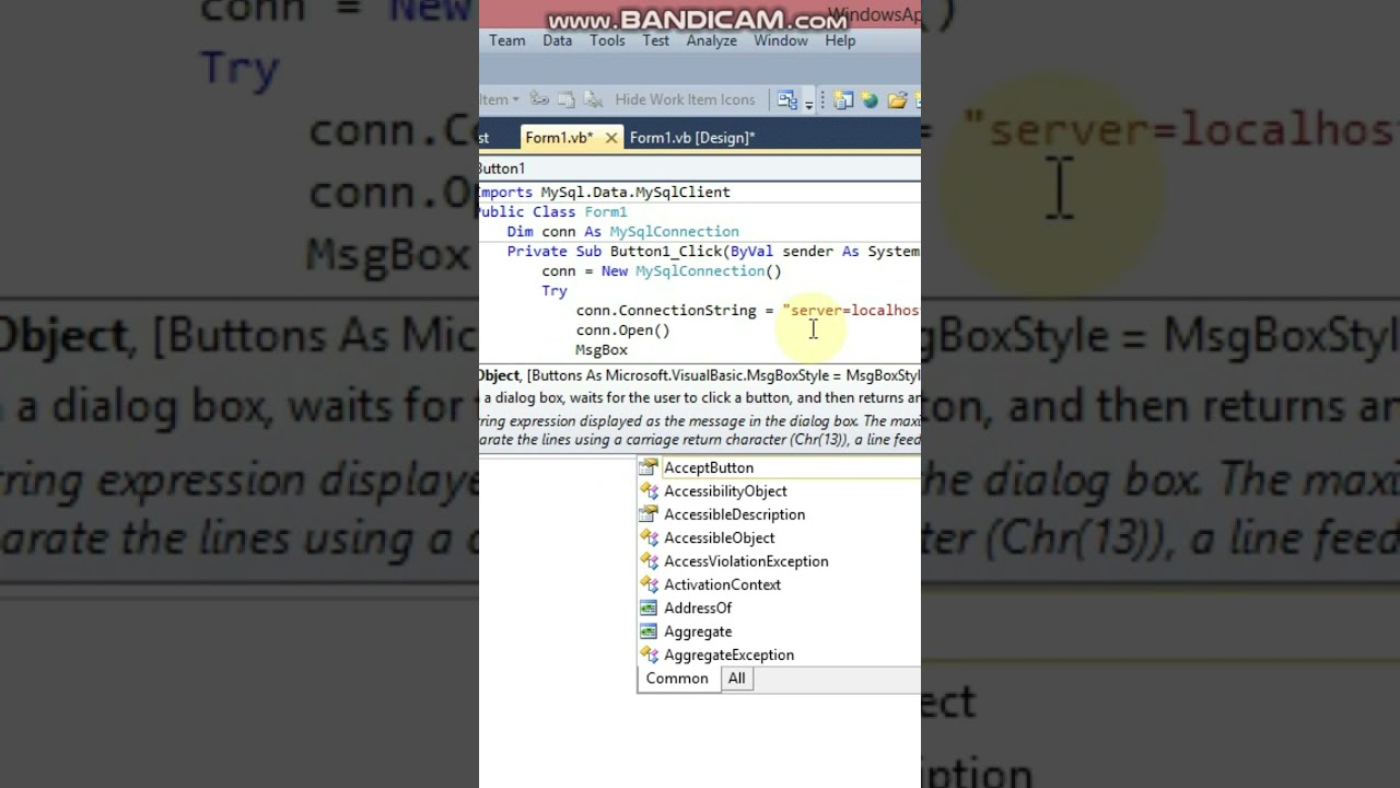 Connect MySQL Database in VB.Net 💻