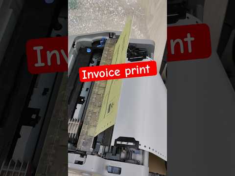 Dot printer 310 |Invoice print in dot printer. #dotprinter# #invoice #print #youtubeshorts