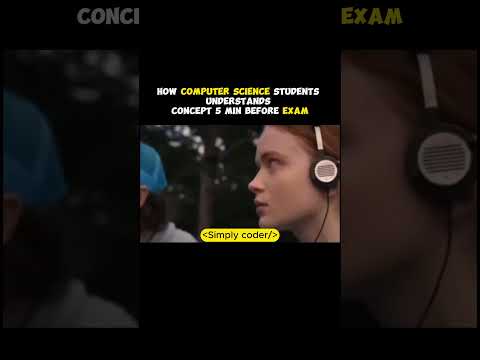 How computer science students understand concepts 5 min before the exam #relatablememes #shortsfeed