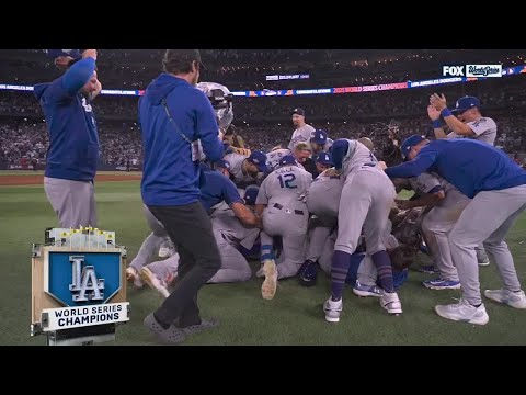 DODGERS WIN BACK-TO-BACK WORLD SERIES' OFF DOUBLE PLAY IN EXTRA INNINGS | ESPN MLB