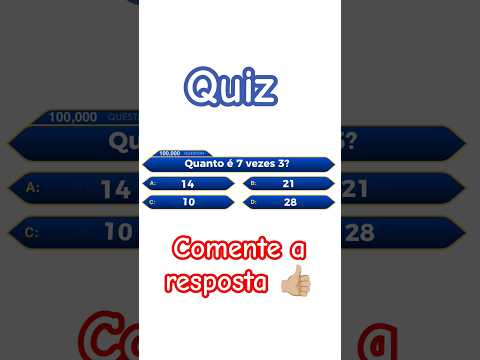 #quiz #tabuada #matemática