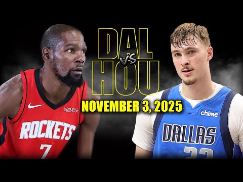 Houston Rockets vs Dallas Mavericks Full Game Highlights - November 3, 2025 | NBA Season