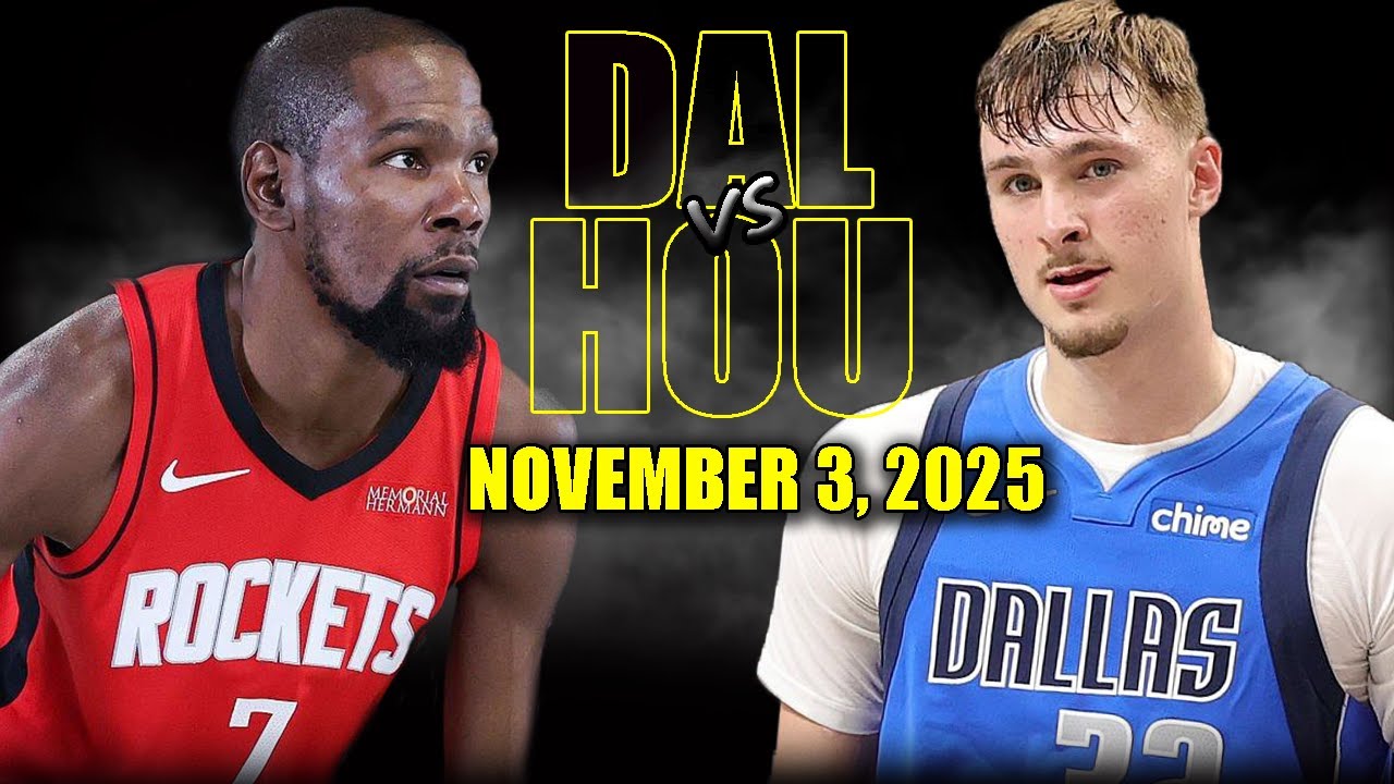 Houston Rockets vs Dallas Mavericks Full Game Highlights - November 3, 2025 | NBA Season