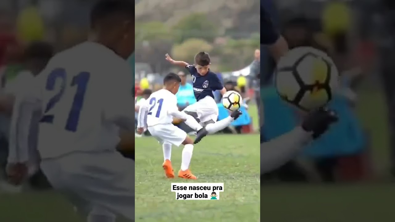 Desde criança ou nasceu para jogar futebol? ⚽