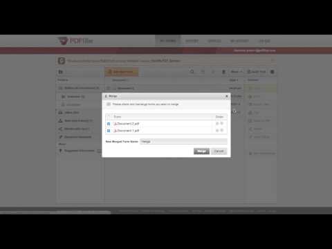 Organize and Merge Documents with PDFfiller
