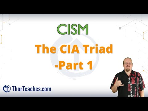 CISM Domain 1 Preview | The CIA Triad - Part 1