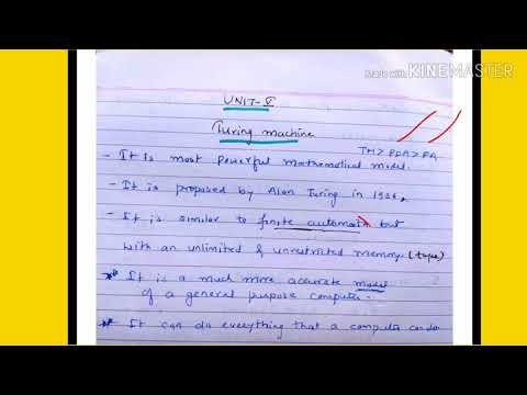 Turing Machine - Lecture 105