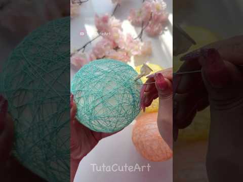 DIY Easy Thread Ball Decoration