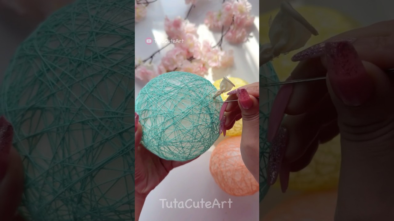 Simple DIY Thread Ball Decoration Tutorial