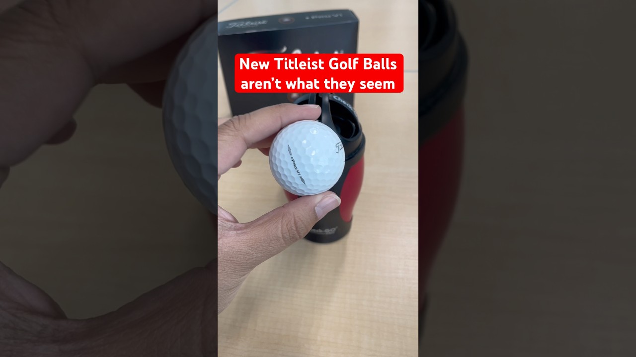 Titleist Pro V1 Left Dot is not what it seems #titleist #playbettergolf #golf #fail #golfball