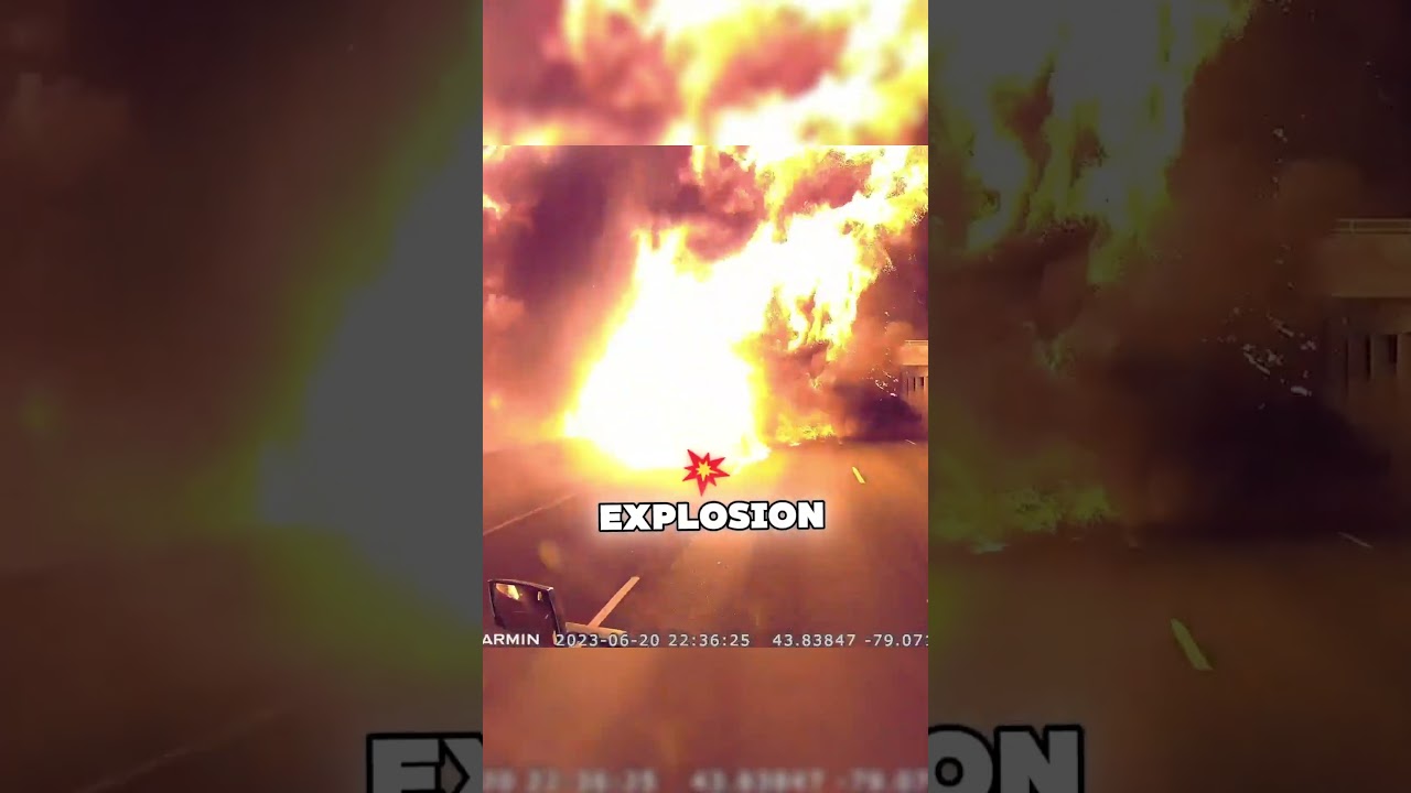 🚒 Shocking Fuel Tanker Explosion Caught on Dashcam!