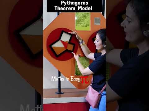 Pythagoras Theorem working model | Maths Model | Maths Activity #mathsiseasy #youtubeshorts #shorts