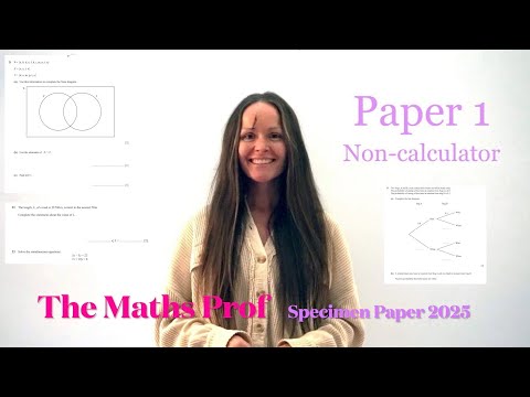 The Maths Prof: NEW Cambridge IGCSE Maths Non-Calculator Specimen Paper 1 (Core) 2025