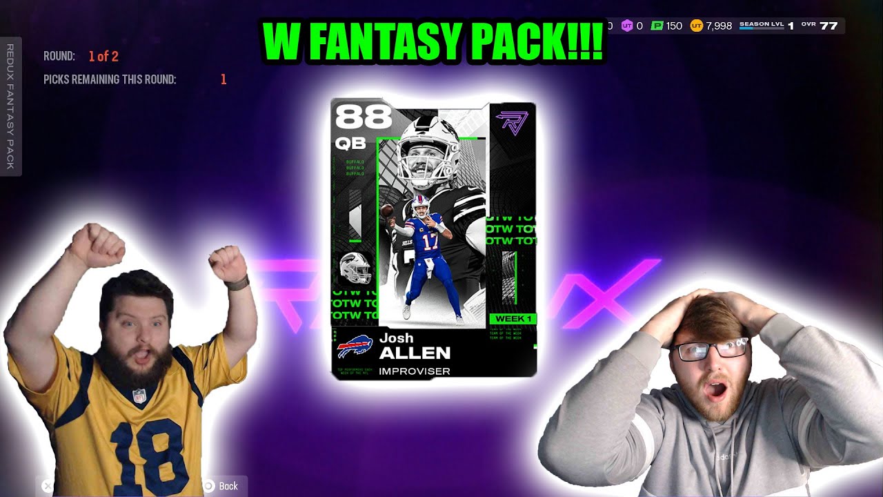 Madden NFL 26 Pack Opening: Fantasy Pack Series Redux Pulls