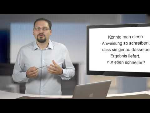 Programmieren lernen -- effizienter Code Tutorial: Algorithmen verbessern |video2brain.com