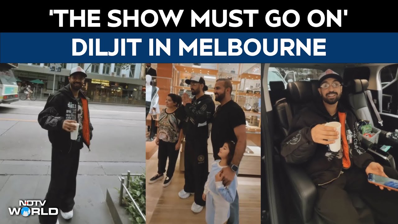 Diljit Dosanjh in Melbourne Ahead of AURA 2025 Concert Amid Security Concerns 🎤