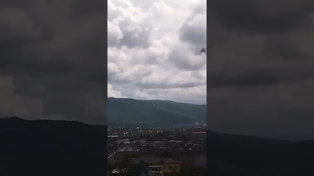 Шторм в Чите: сильный град и проливной дождь 🚨