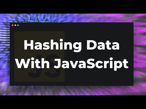 How To Hash Data With JavaScript (in the browser)