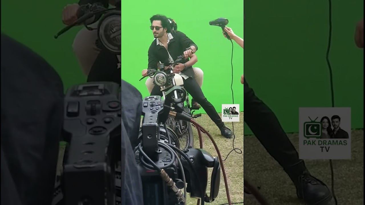 Exclusive BTS of Danish Taimoor's Action-Packed Bike Ride Scene in 'Sher' 🚴‍♂️