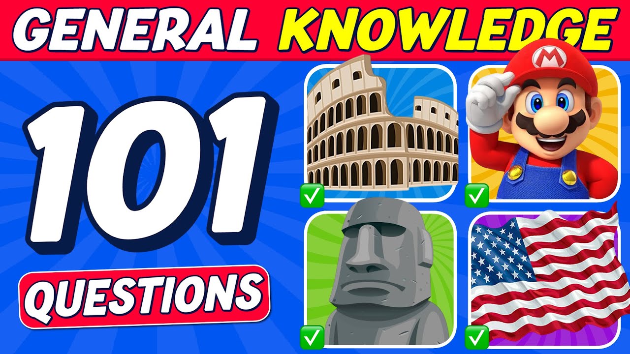 General Knowledge Trivia Quiz | 101 Questions MOST People Get Wrong! πβ